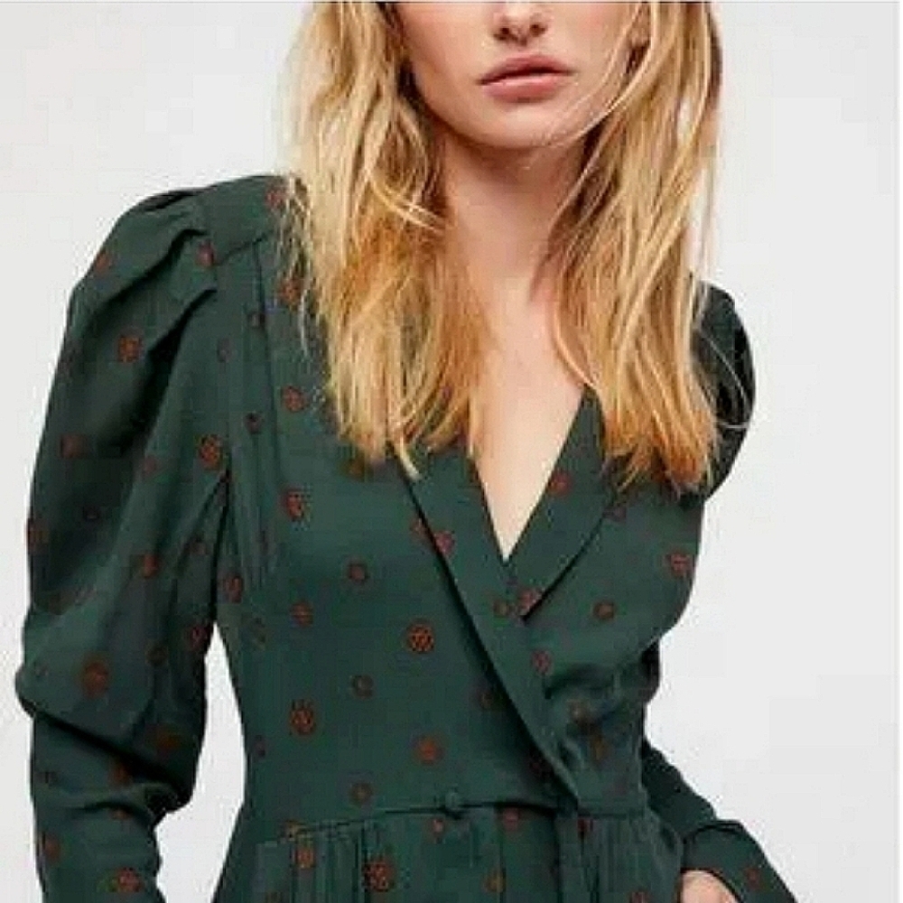 NWT *Flawed* Free People Jumpsuit Star Eyes in Jade size XS